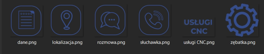 Zestaw ikon interfejsu Karoma