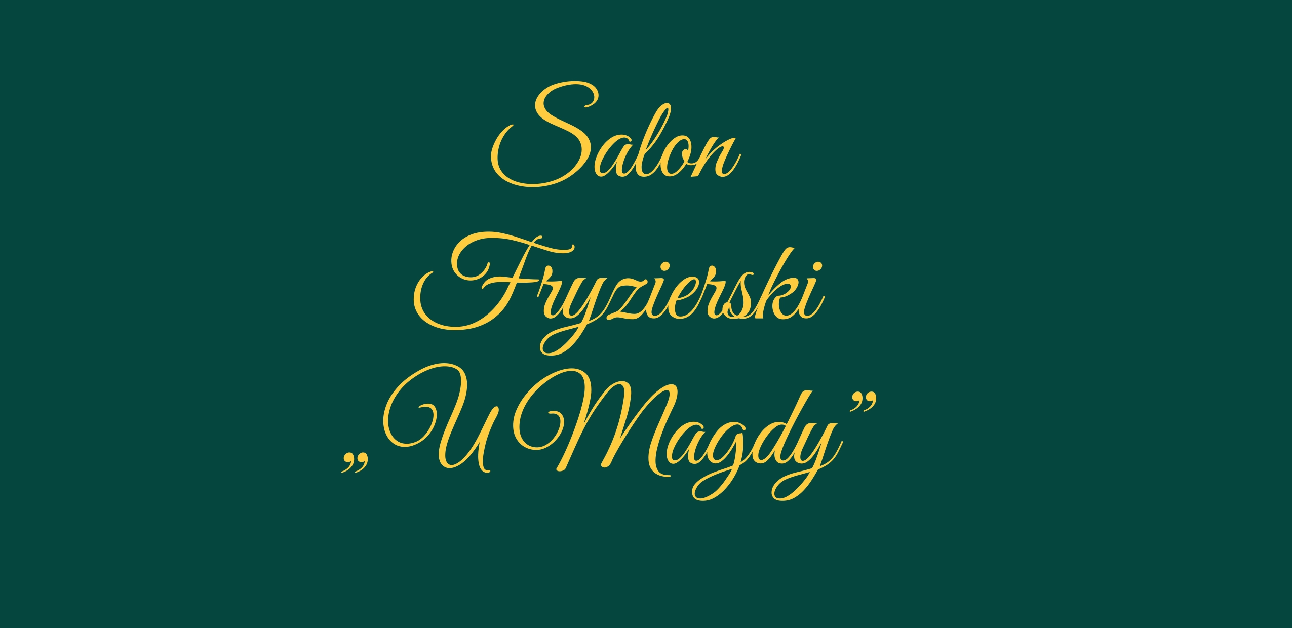 Logo salonu fryzjerskiego u Magdy